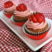 REALLY Real Strawberry Cupcakes image