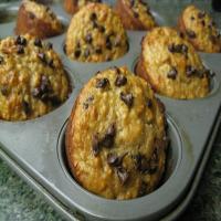 Banana Oatmeal Chocolate Muffins image