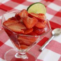 Lime and Tequila Infused Strawberries image