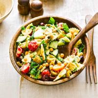 Veggie hummus pasta salad image