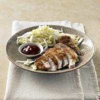Panko-Crusted Pork Chops with Napa Salad image