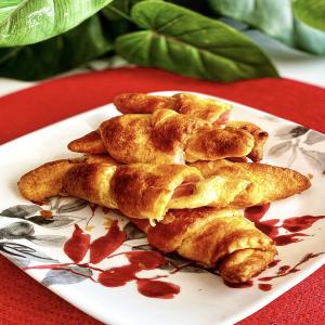 Air Fryer Ham and Cheese Crescent Rolls image