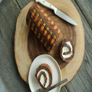 Chocolate Carrot Cake Roll image