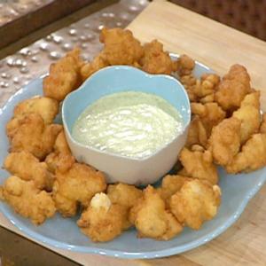 Caribbean Conch Fritters with Cilantro Tartar Sauce image
