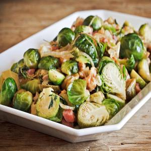Caramelized Brussels Sprouts with Sherry-Dijon Vinaigrette_image