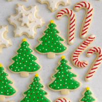 Decorated Christmas Cutout Cookies image