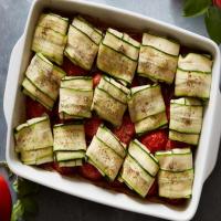 Cheesy Zucchini Packets with Roasted Tomatoes image