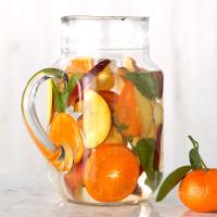 Nectarine, Basil and Clementine Infused Water image