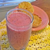 Red, White, Blueberry Breakfast Smoothie image