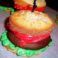 Cute Hamburger Cupcakes_image