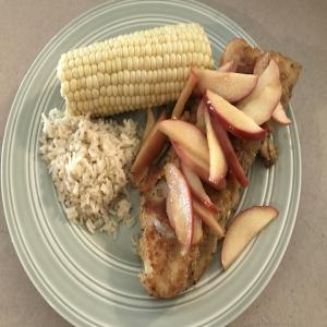 Sea Bass with Honeyed Apples_image