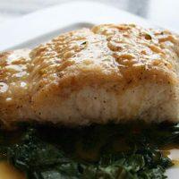Halibut with Citrus Butter Sauce_image