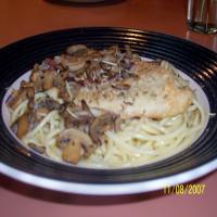 Baked Parmesan Fish With Pasta_image