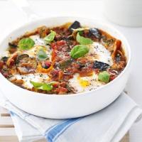 Easy ratatouille with poached eggs image