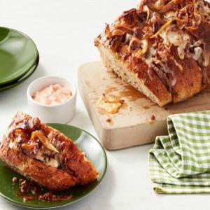 French Onion Roast Beef Pull-Apart Sandwiches image
