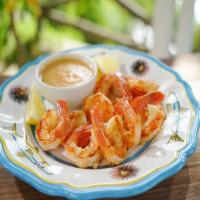 Grilled Shrimp with Peach Cocktail Sauce_image