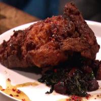 Fried Chicken with Honey-Pink Peppercorn Sauce_image