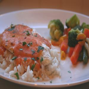 Red Snapper With Red Curry Carrot Sauce for Two_image