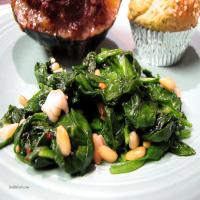 Spinach With Pine Nuts image