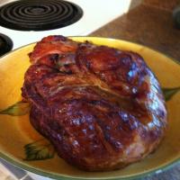 Bone-In Ham on the Barbecue With Honey-Butter Glaze image