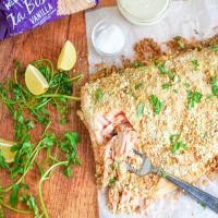 Baked Lemony Salmon with Biscuit Crust_image