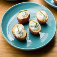 Baby Potatoes with Creamy Goat Cheese and Fine Herbs image