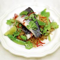 Steamed Thai-style sea bass and rice_image