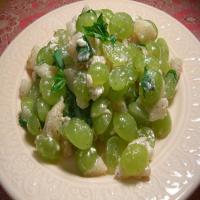 Green Grapes With Feta Cheese & Honey_image