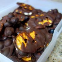 Dark Chocolate-Covered Berries, Almonds, and Pretzel Crisps® image