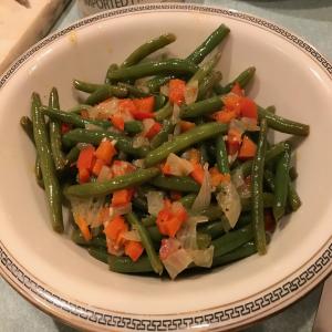Sauteed Green Beans With Red Peppers image