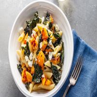 Roasted Kale and Butternut Squash Pasta_image