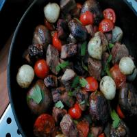 Grilled Veggie and Steak Appetizer_image