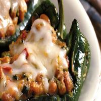 Grilled Stuffed Chili Rellenos or Green Bell Peppers Recipe_image