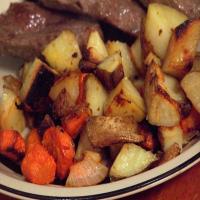 Carrots & Potatoes Roasted w/ Onion and Garlic image