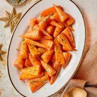 Microwave honey & fennel-glazed carrots_image