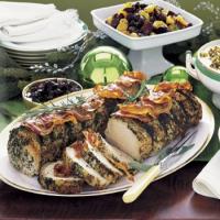 Pancetta- and Herb-Roasted Pork with Fig Jam_image