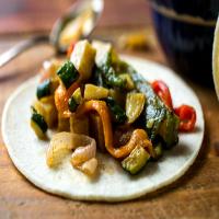 Tacos with Roasted Potatoes, Squash and Peppers (Rajas)_image