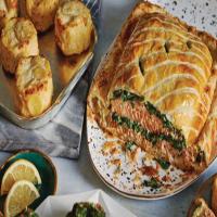 Spinach & Dill Stuffed Salmon Wellington_image