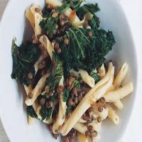 Pasta with Lentils and Kale_image