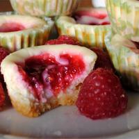 Key Lime Cheesecakes with Raspberry Swirls_image