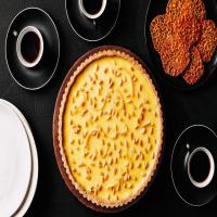 Rustic Lemon Tart (Torta Della Nonna al Limone) With Pine Nut Lace Cookies image