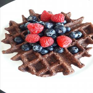 Best Vegan Chocolate Oatmeal Waffles_image