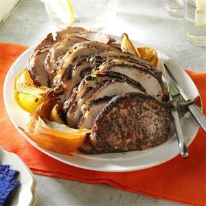 Thyme & Basil Roast Pork Recipe_image