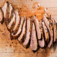 Grilled Pork Tenderloin with Molasses and Mustard image
