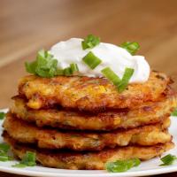 Cheddar Corn Fritters Recipe by Tasty image