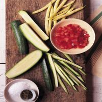 Ribbon Zucchini with Yellow Wax Beans_image