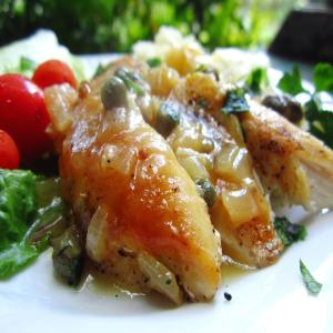 Pan Roasted Chicken Breasts With Lemon and Caper Sauce_image