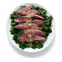 Lamb With Herb Paste and Spinach image