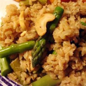 Asparagus Cashew Rice Pilaf_image