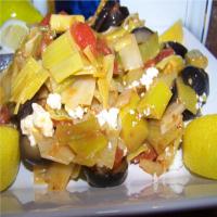 Leeks With Olives and Feta_image